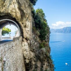 road along the Amalfi Coast, Italy